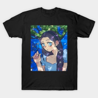 Shaded butterfly girl T-Shirt